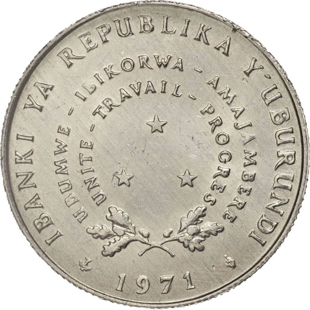 Burundi | 5 Francs Coin | Wreath | Km:16 | 1967 - 1971