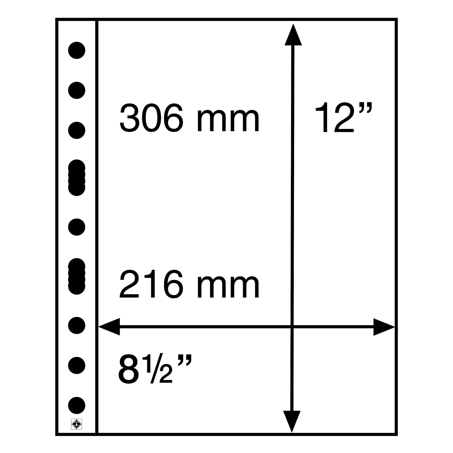 GRANDE Pocket Sheets for Ring Binders | Packs of 5 | Different Pocket Configurations | 2 Colors Available