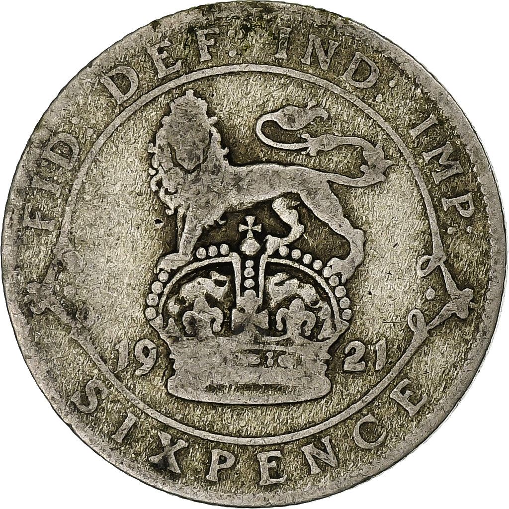United Kingdom | 6 Pence Coin | George V | Km:815A | 1920 - 1926