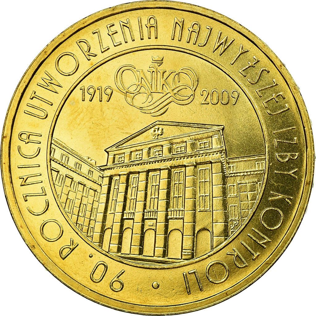 Poland | 2 Zlotys Coin | Chamber of Control | Y:673 | 2009