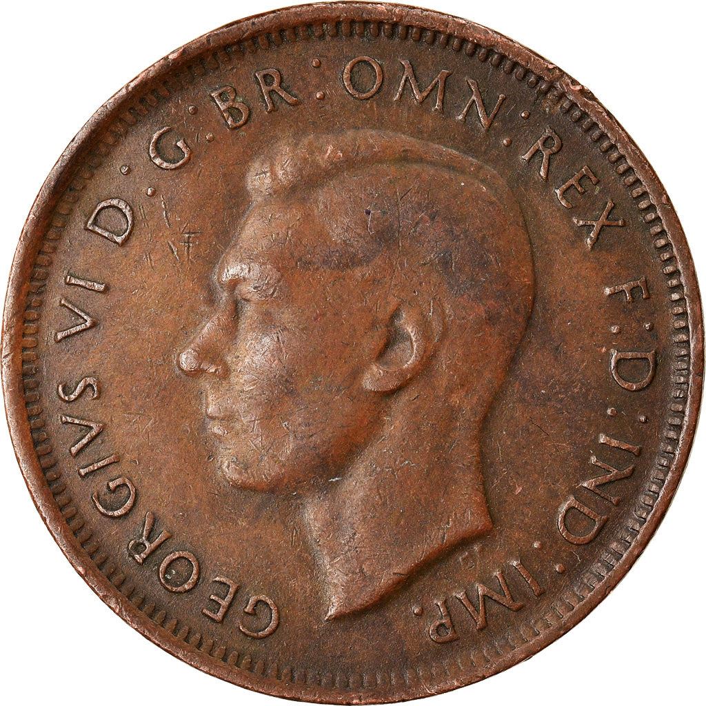 Australia | 1/2 Penny Coin | Kangaroo | Km:41 | 1939 - 1948