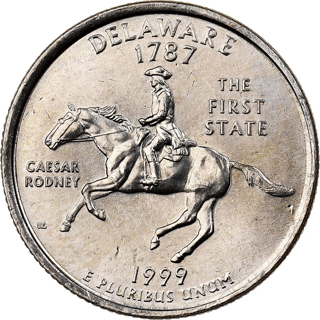 United States | 1/4 Dollar Coin | Delaware | Km:293 | 1999
