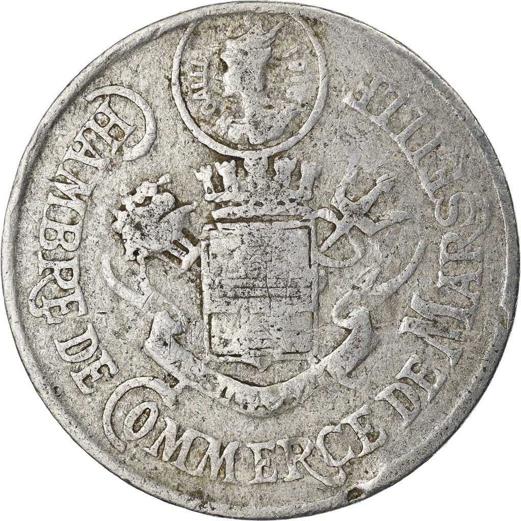 France Marseille | 10 Centimes Coin | Coat of Arms | Aluminium | Élie mon:10.2 | 1916