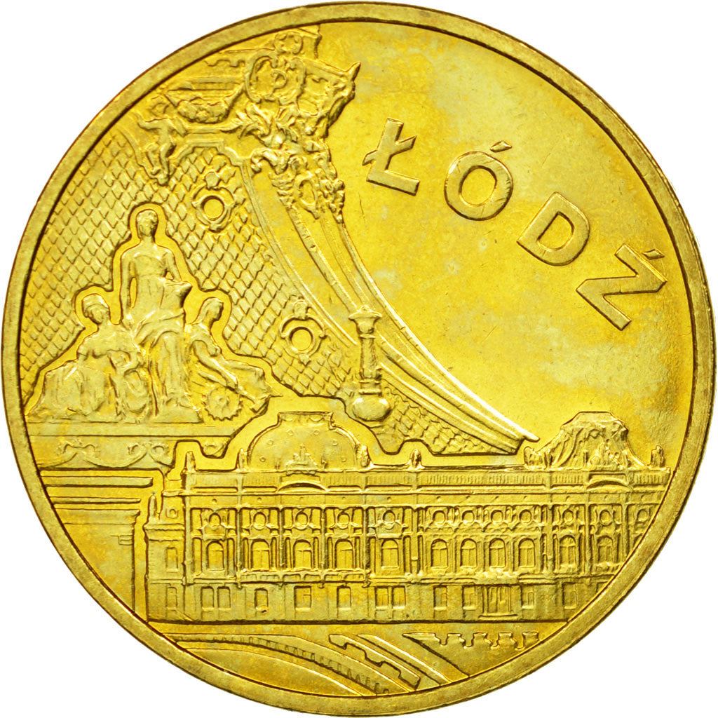 Poland | 2 Zlotys Coin | Łódź | Y:804 | 2011