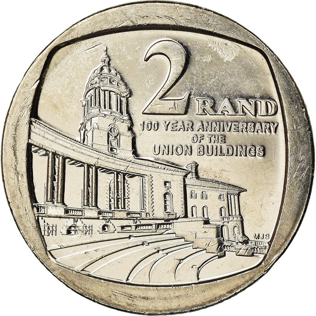 South Africa | 2 Rand Coin | Union Buildings | 100th Anniversary | Uc:101 | 2014