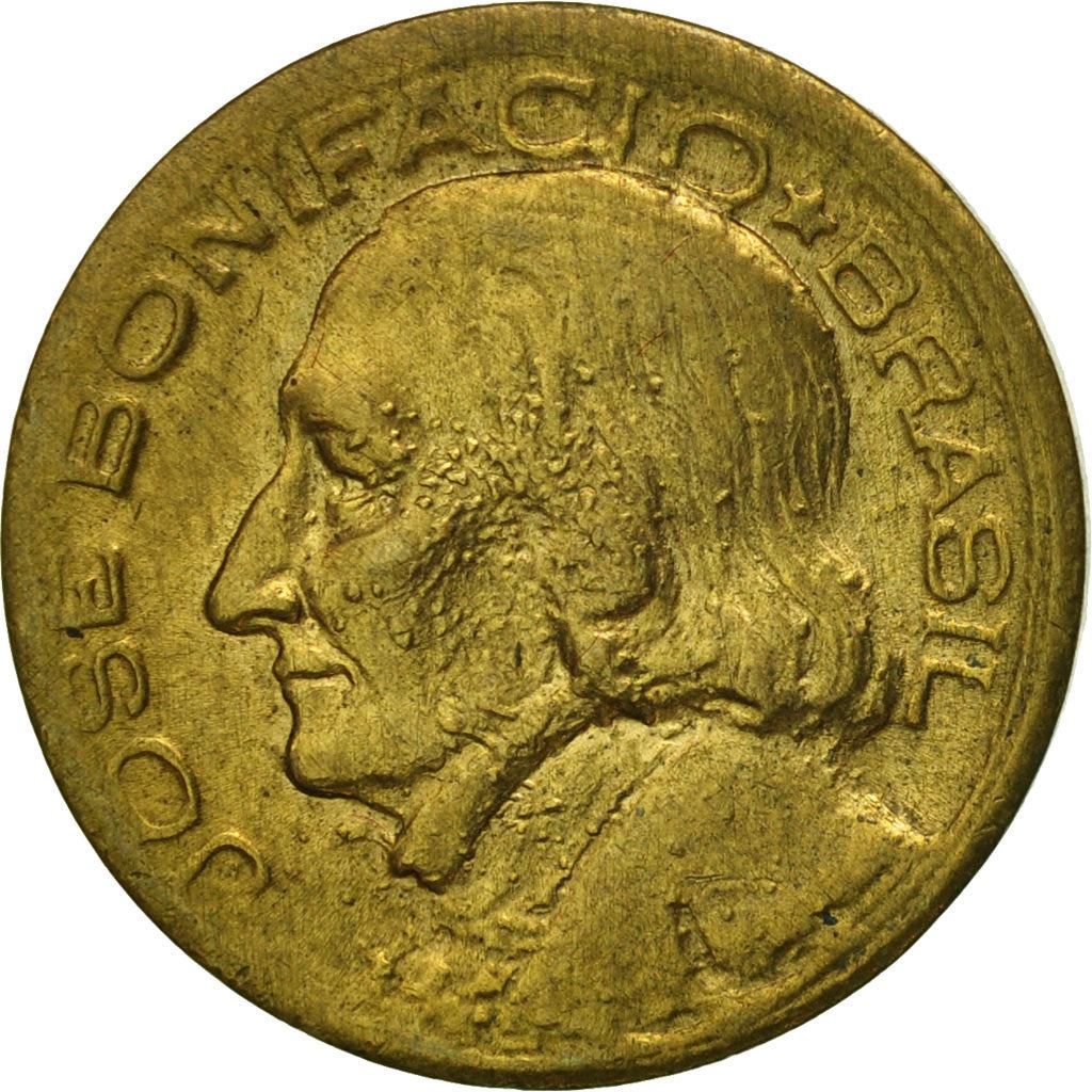 Brazil | 10 Centavos Coin | José Bonifácio | Km:561 | 1947 - 1955