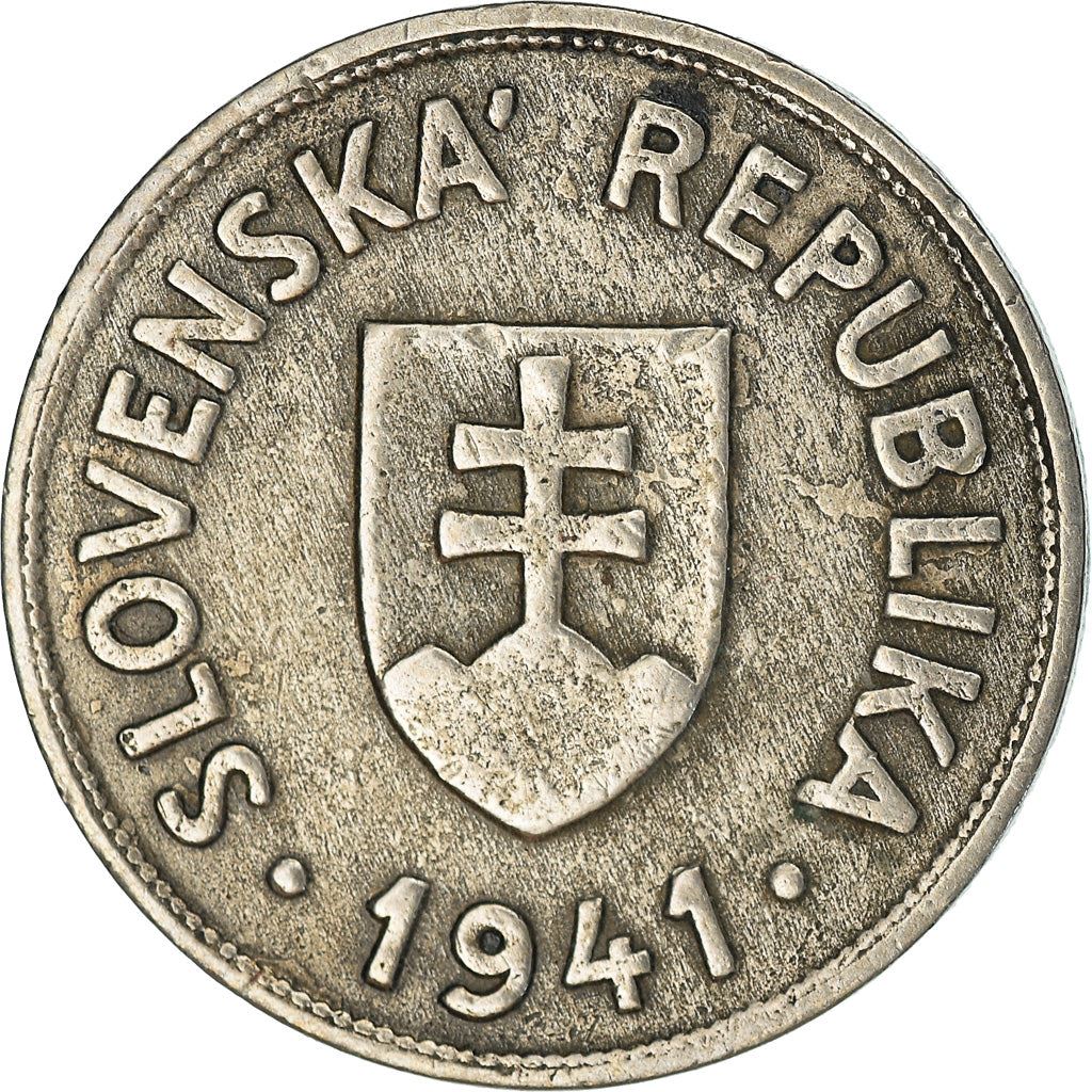 Slovakia 50 Halierov Coin | Plow | KM5 | 1940 - 1941