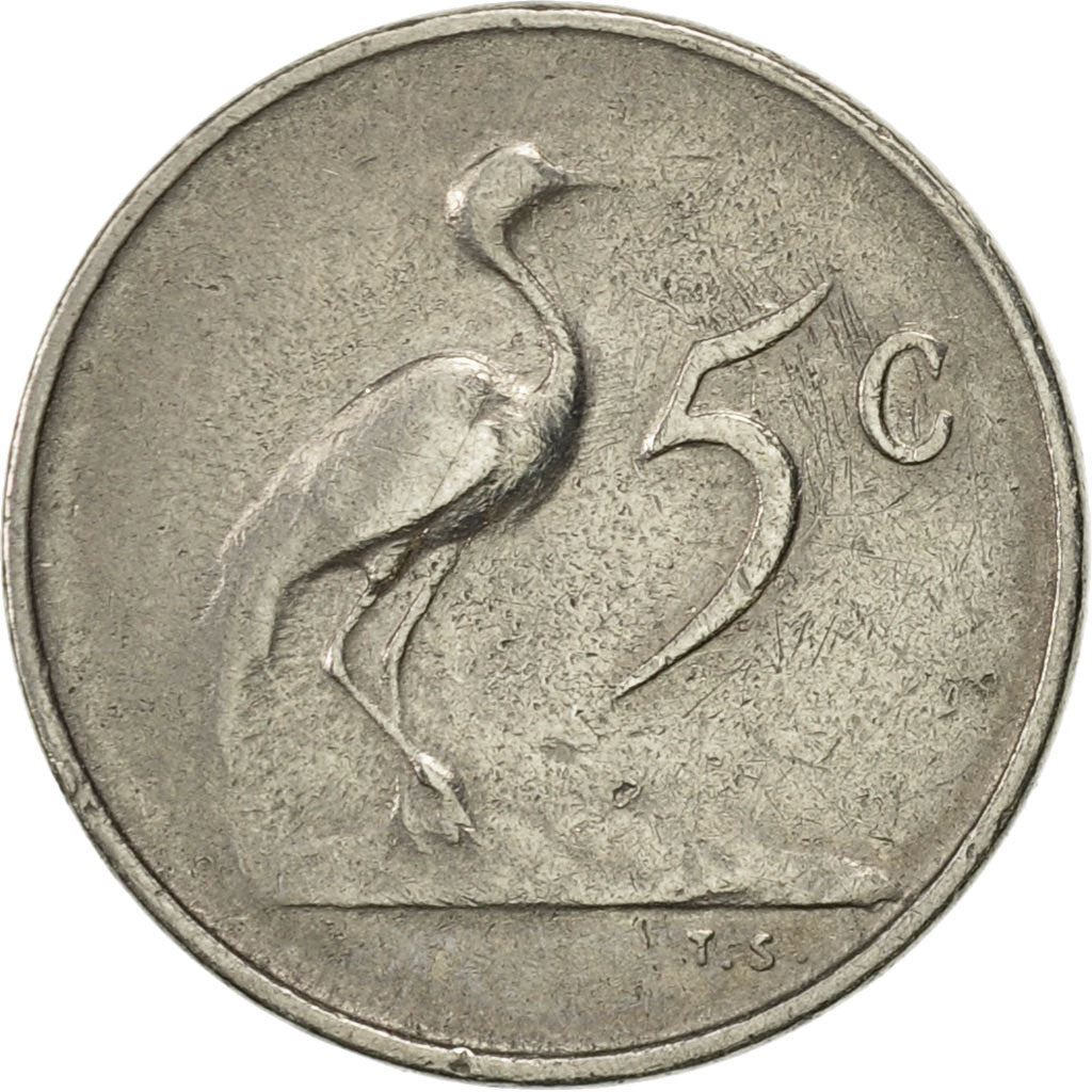 Sør-Afrika 5 Cent Mynt | Afrikaans Legende - SUID-AFRIKA | KM67.2 | 1965 - 1969