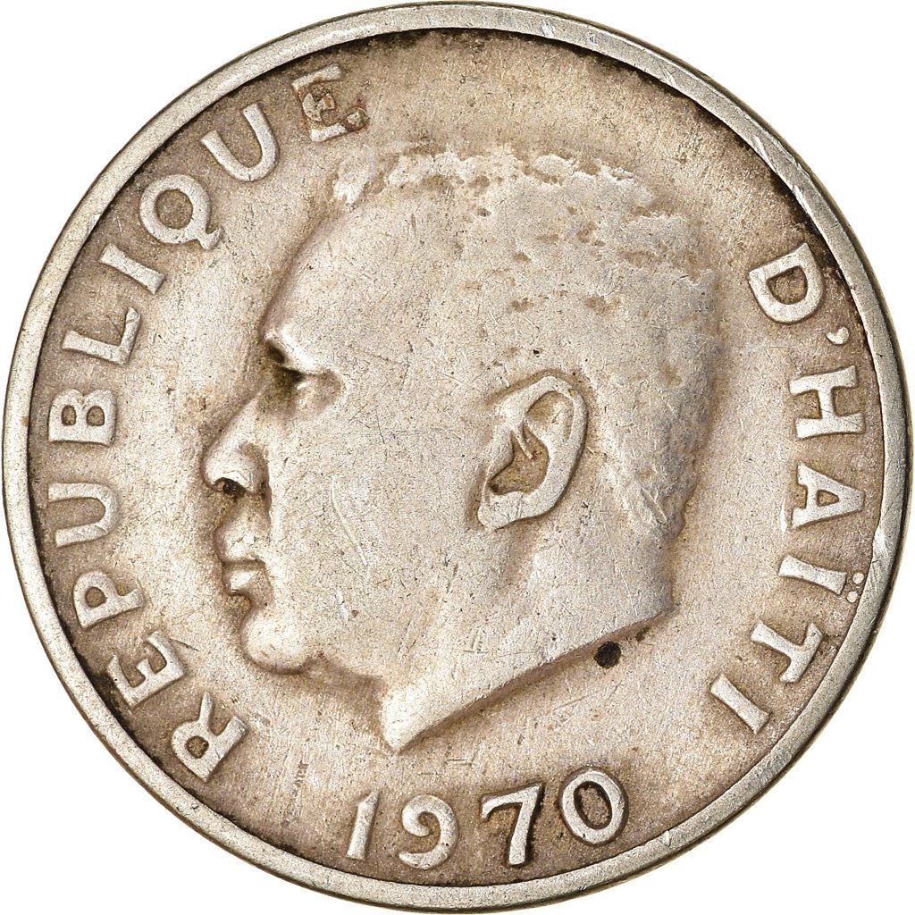 Haiti | 5 Centimes Coin | Francois Duvalier | Cannon | Km:62 | 1958 - 1970