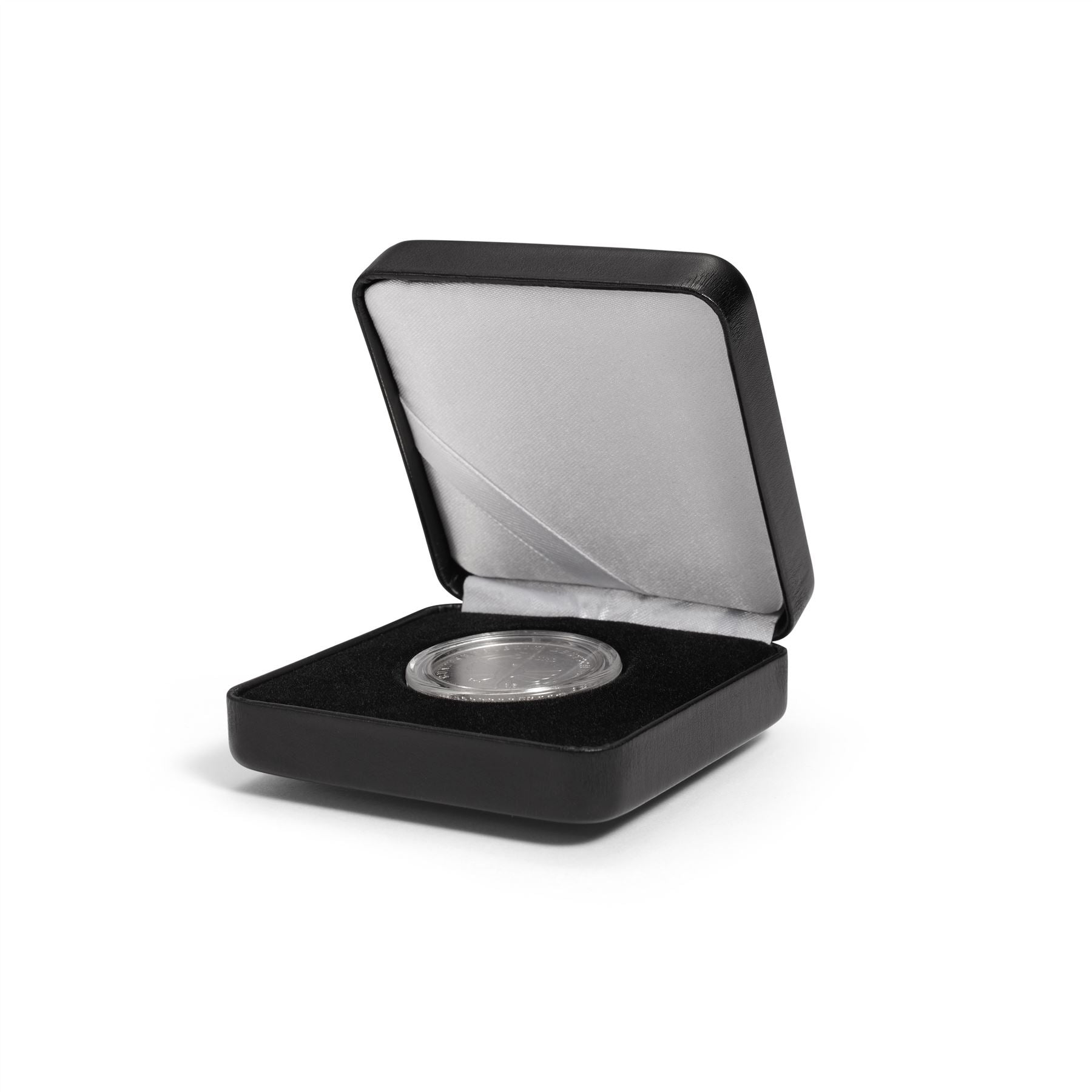 NOBILE Single Coin Box | Box for Presenting Coins in Round GRIPS Capsules | Different Compartment Sizes