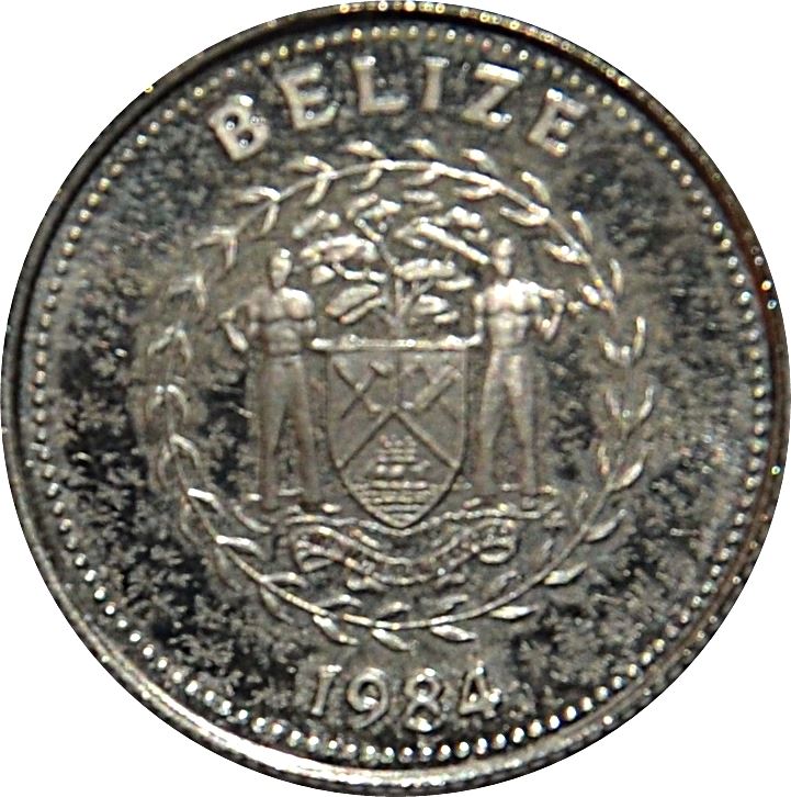 Belizean 10 Cents Coin | Long tailed Hermit | KM92 | Belize | 1984