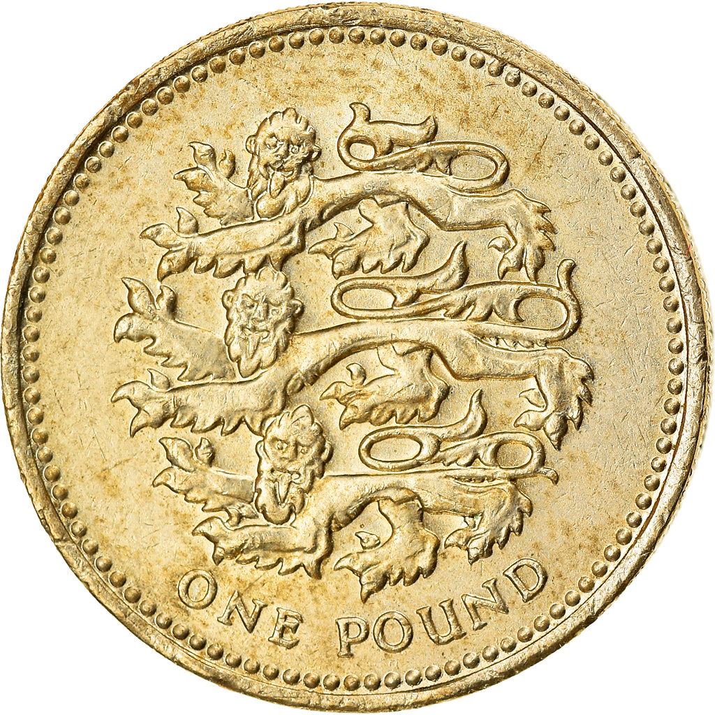 United Kingdom | 1 Pound Coin | English Lions | Km:1030 | 2002