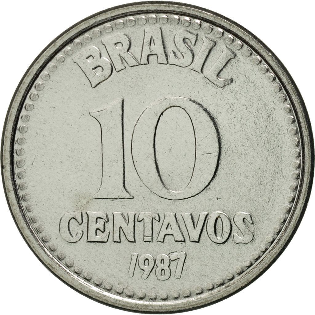 Brazil | 10 Centavos Coin | Star | Km:602 | 1986 - 1988