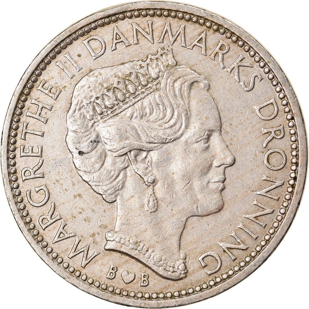 Denmark | 10 Kroner Coin | Margrethe II | Km:864 | 1979 - 1988