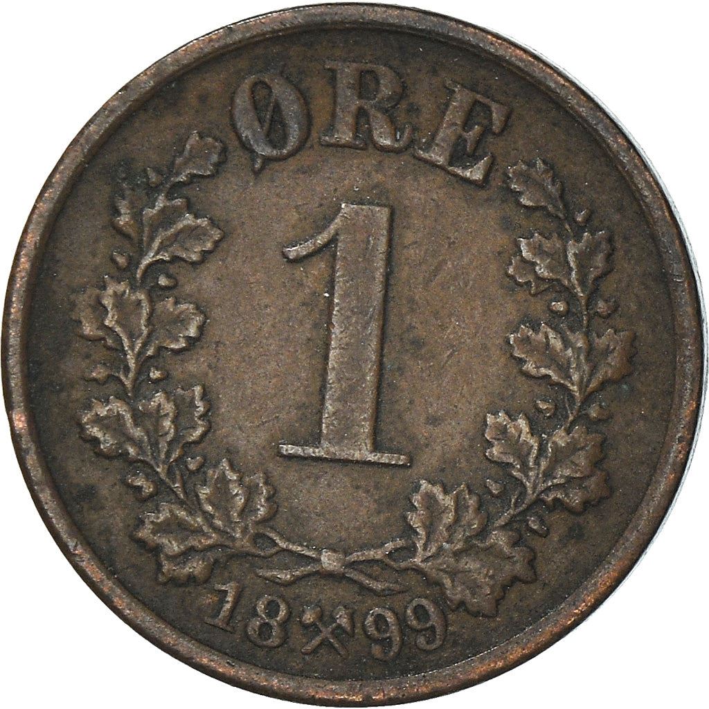Norge | 1 Øre Mønt | Oscar II | Km:352 | 1876 - 1902