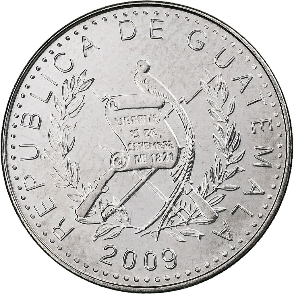Guatemala | 10 Centavos Coin | Mayan Pillar | Km:277.6A | 2009 - 2022