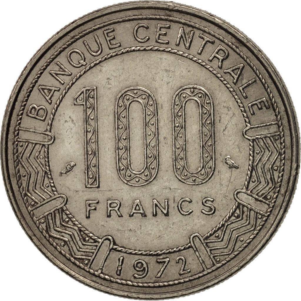 Gabon | 100 Francs Coin | Giant Eland | Km:12 | 1971 - 1972