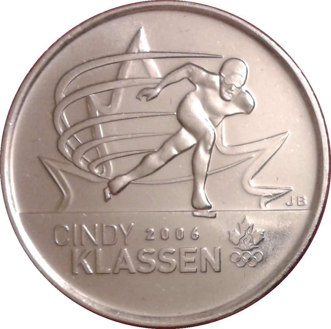 Canada | 25 Cents Coin | Nickel plated steel | Cindy Klassen | KM:1065 | 2009