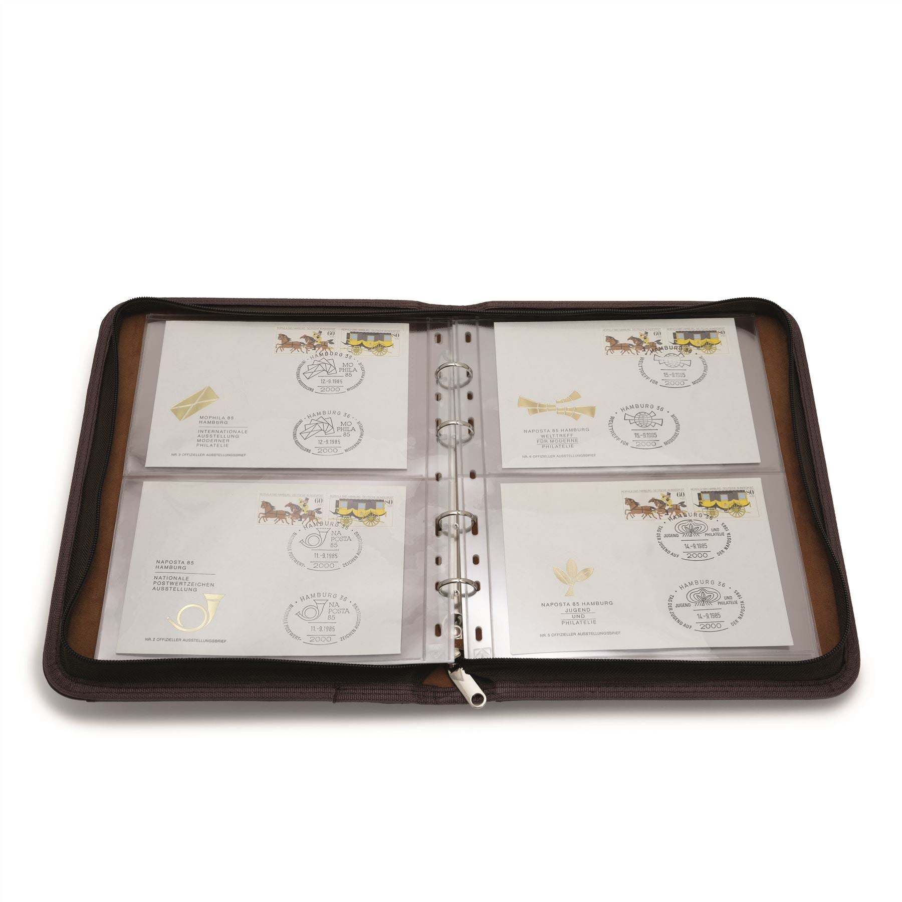 OPTIMA KURT Portfolio Ring Binder | Coin and Banknote Album | Travel Case | Up to 30 Sheet Capacity | 2 Color Options