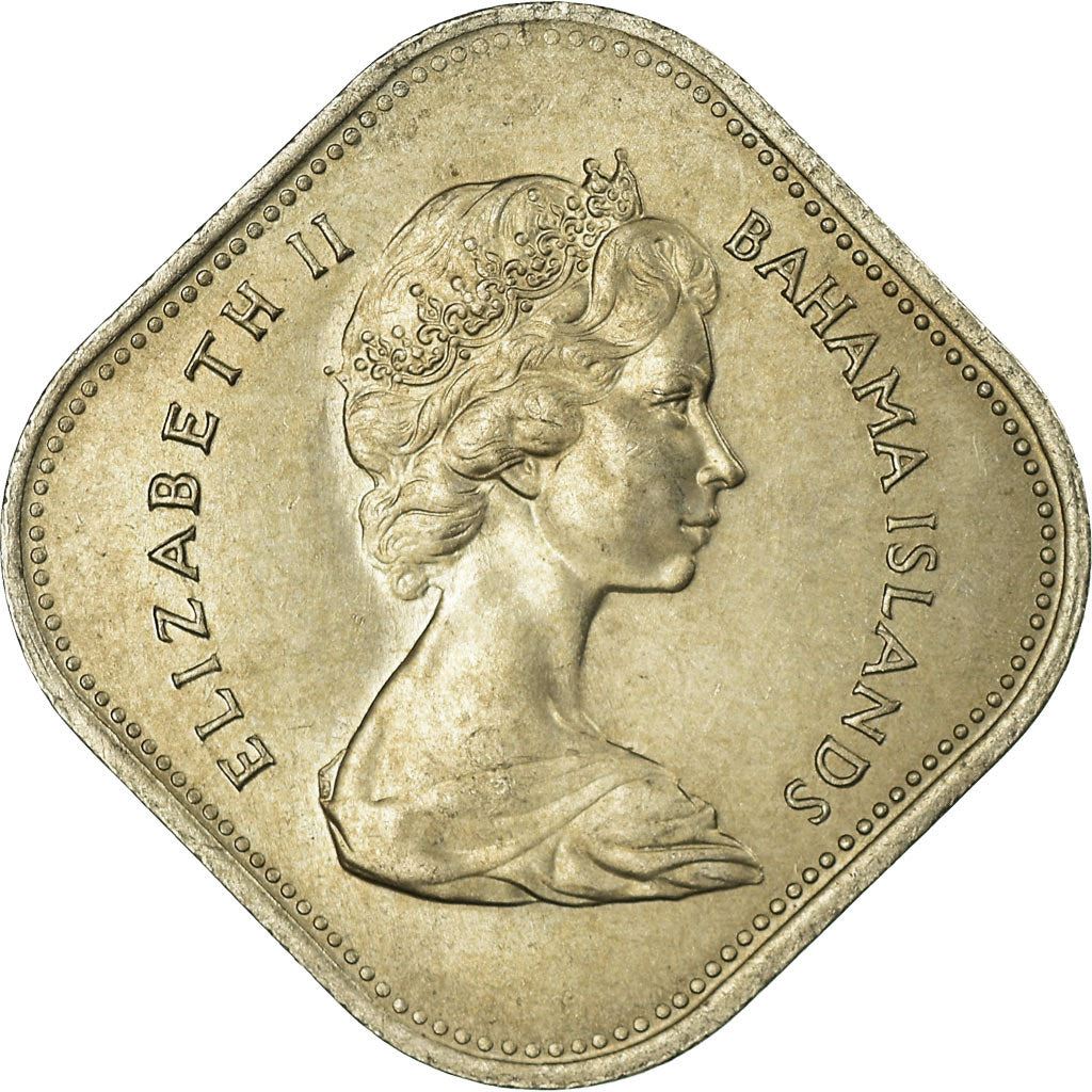 The Bahamas | 15 Cents Coin | Hibiscus | Copper-nickel | KM:5 | 1966-1970