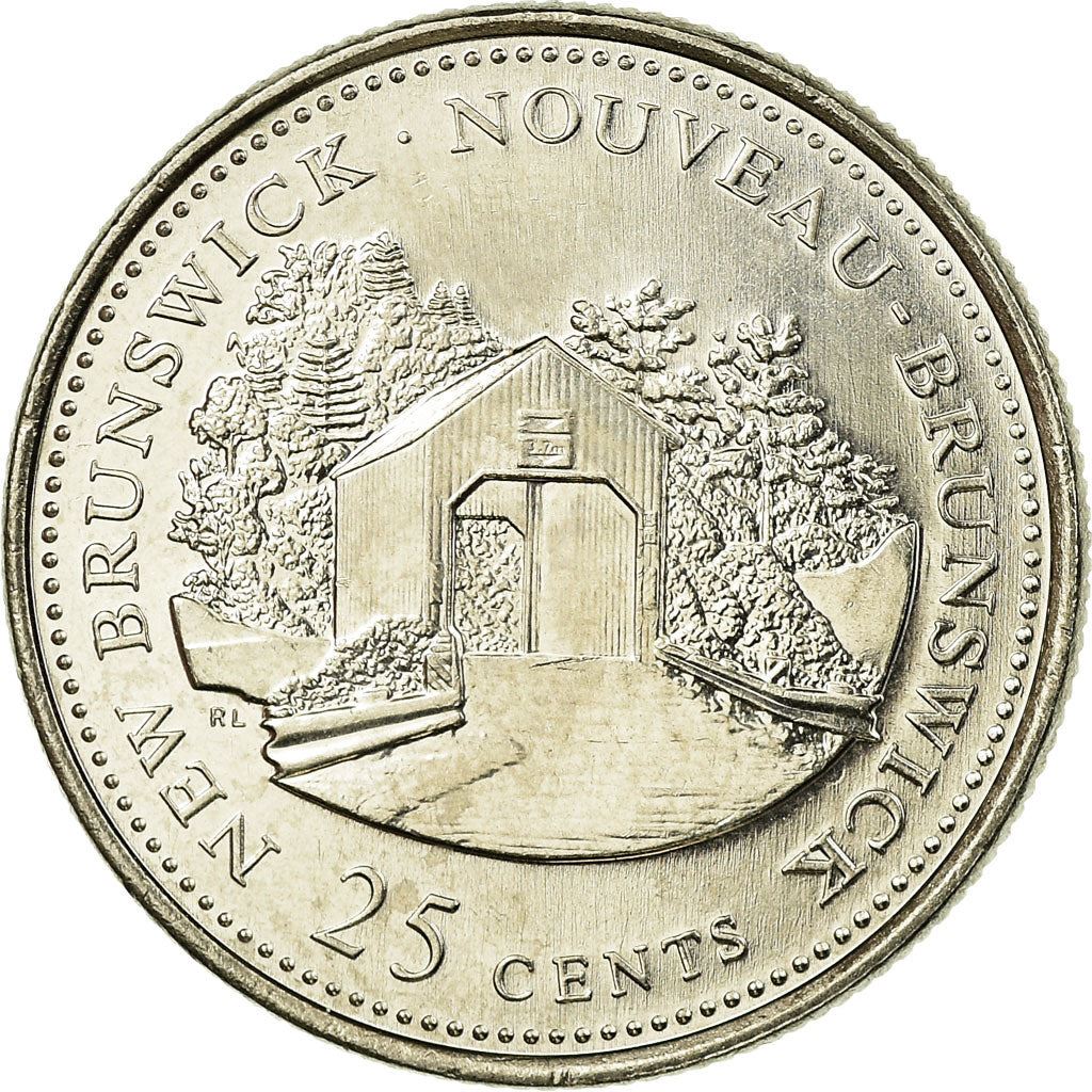 Canada | 25 Cents Coin | Nickel | New Brunswick | KM:203 | 1992