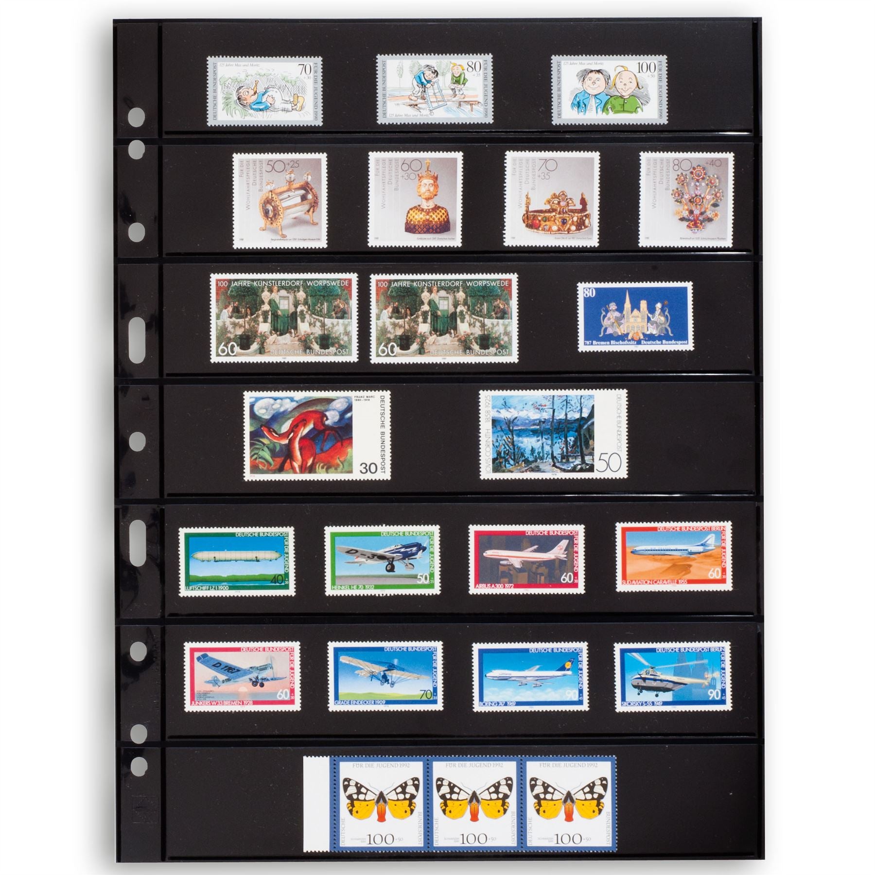 GRANDE Pocket Sheets for Ring Binders | Packs of 5 | Different Pocket Configurations | 2 Colors Available