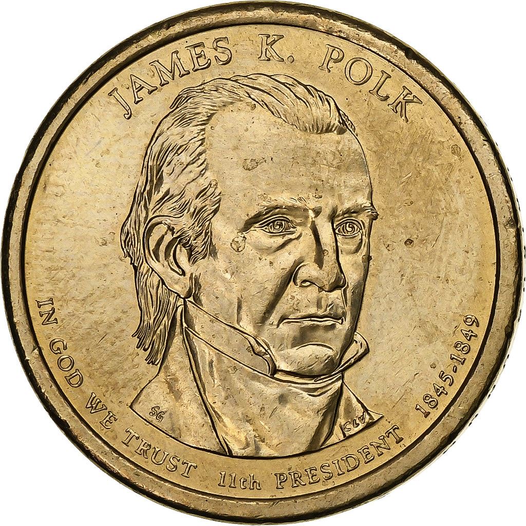 United States | 1 Dollar Coin | James K. Polk | Km:452 | 2009