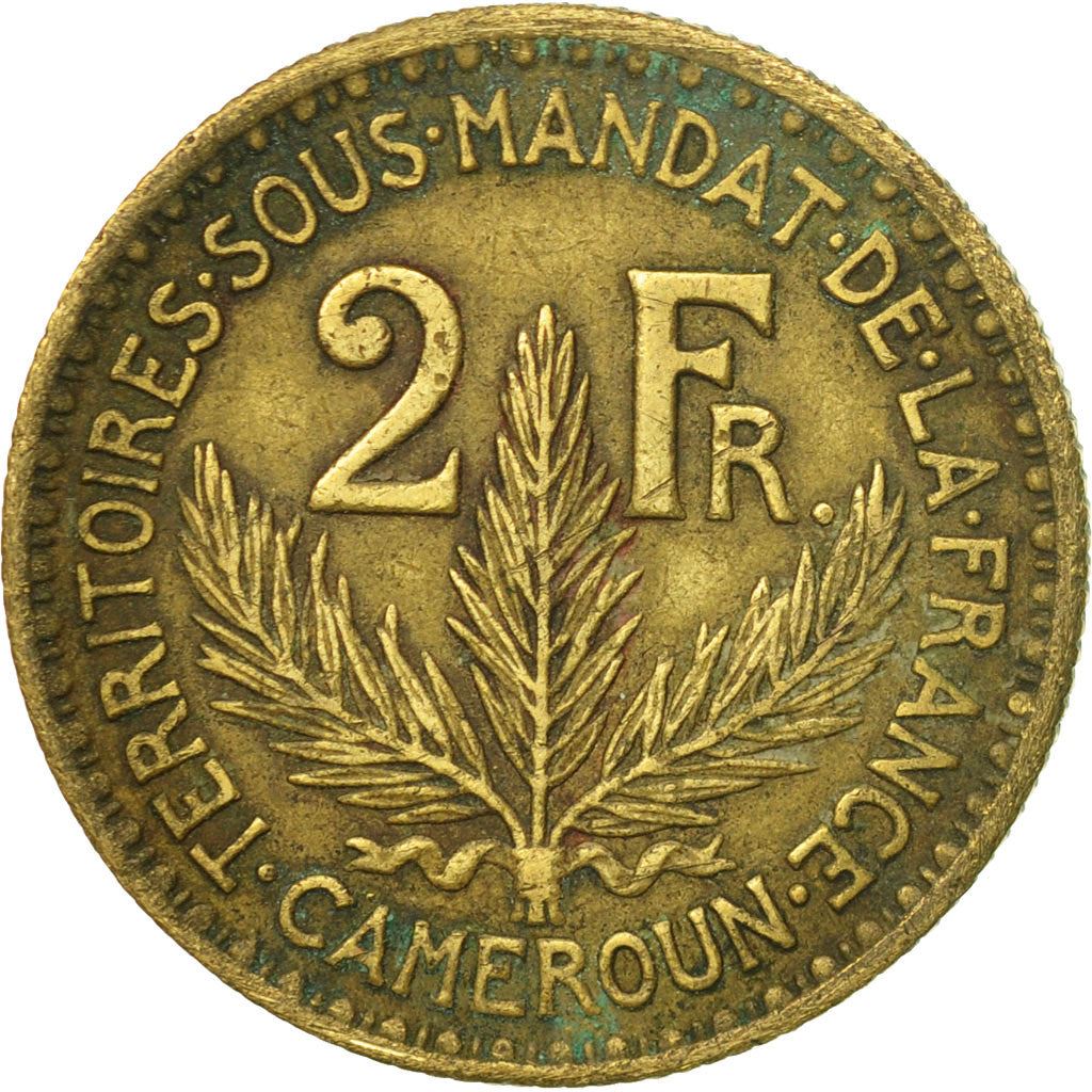 French Cameroon | 2 Francs Coin | Marianne | Phrygian Cap | Km:3 | 1924 - 1925