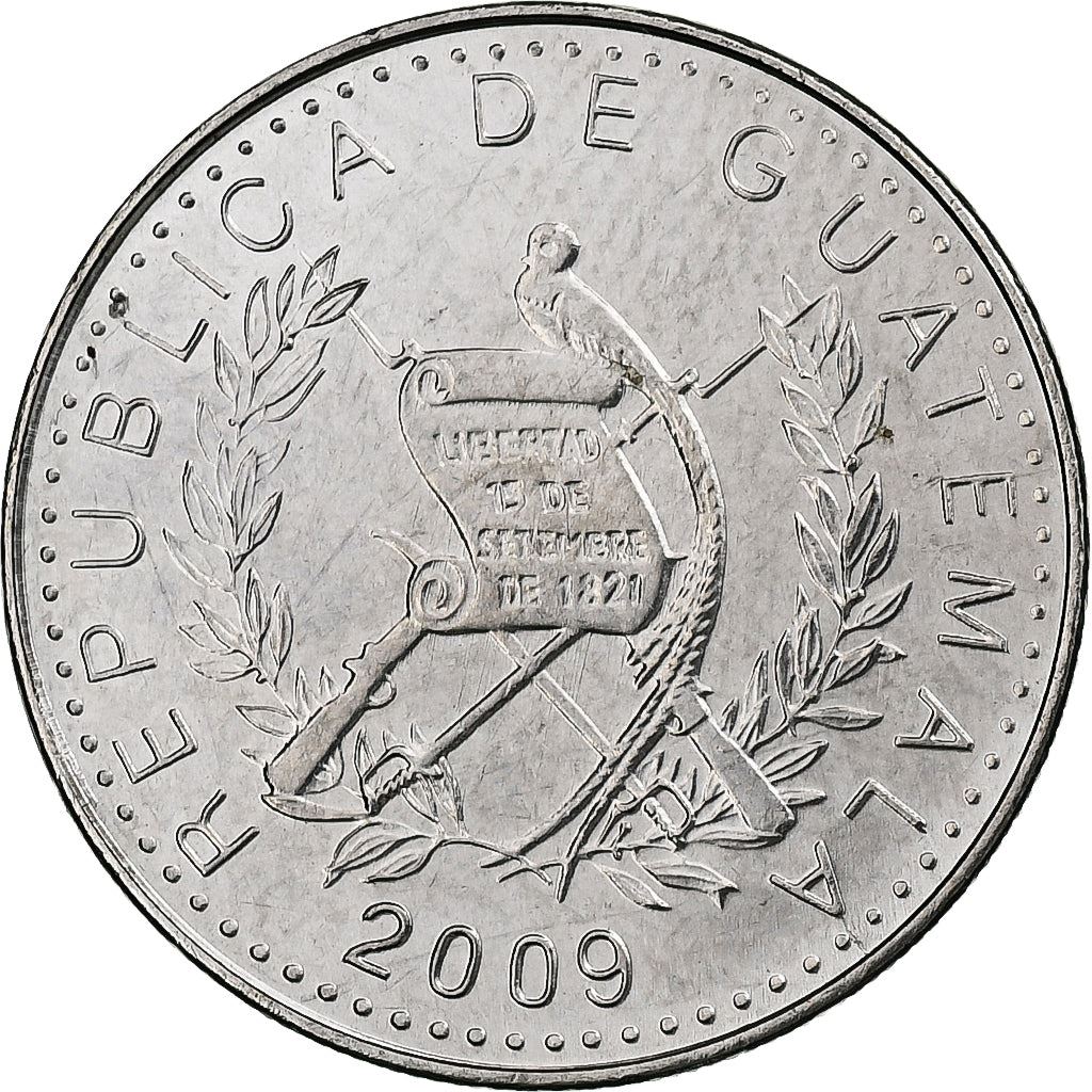 Guatemala | 10 Centavos Coin | Mayan Pillar | Km:277.6A | 2009 - 2022