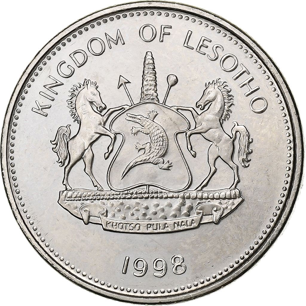 Lesotho | 5 Maloti Coin | Wheat sprigs | Km:59 | 1996 - 2010