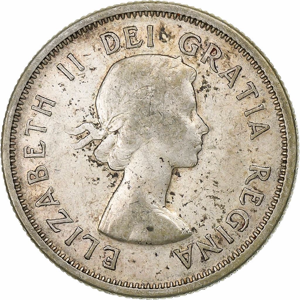 Canada | 25 Cents Coin | Silver | 1st portrait | KM:52 | 1953-1964