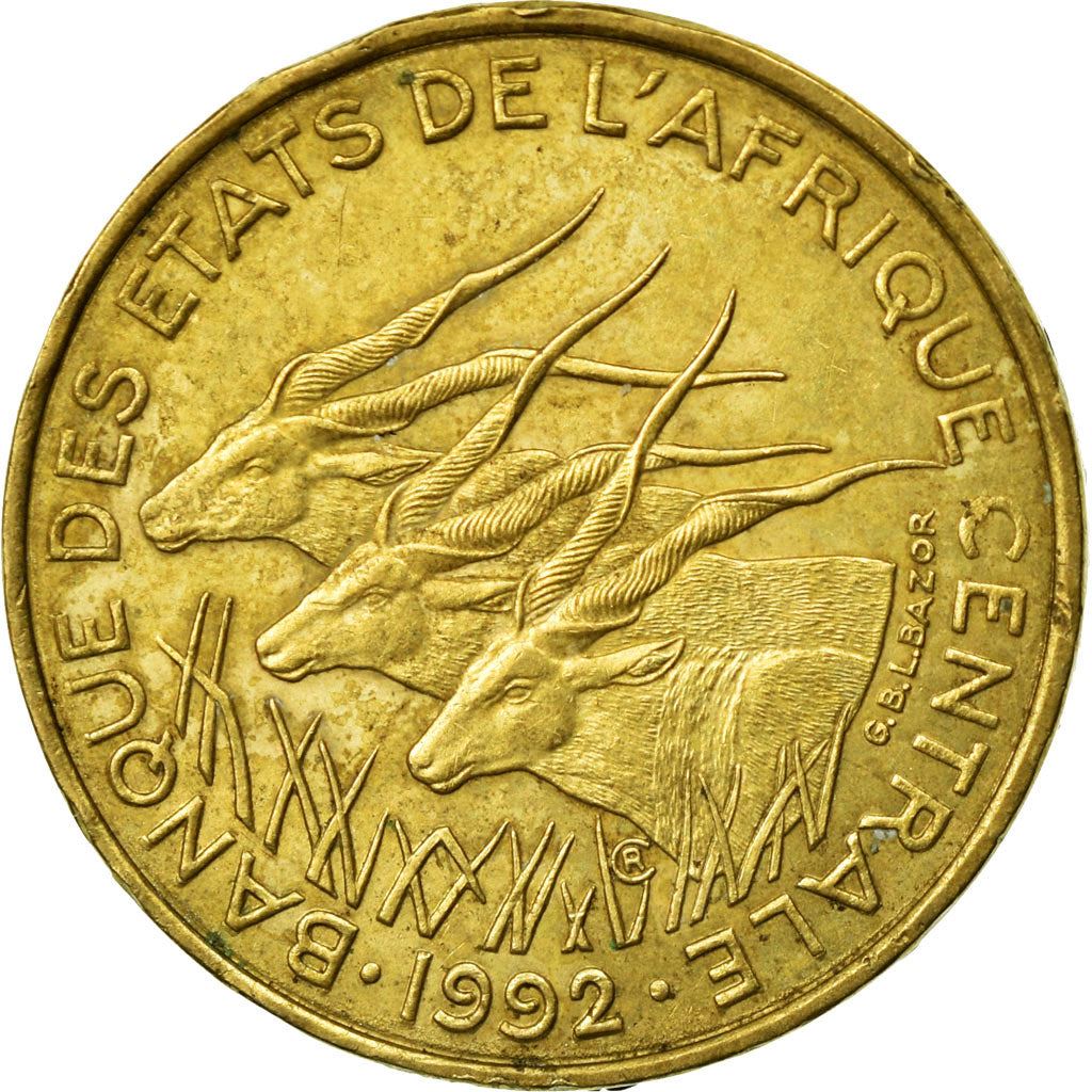 Central African States | 5 Francs Cfa Coin | Antelope | Crops | Km:7 | 1973 - 2003