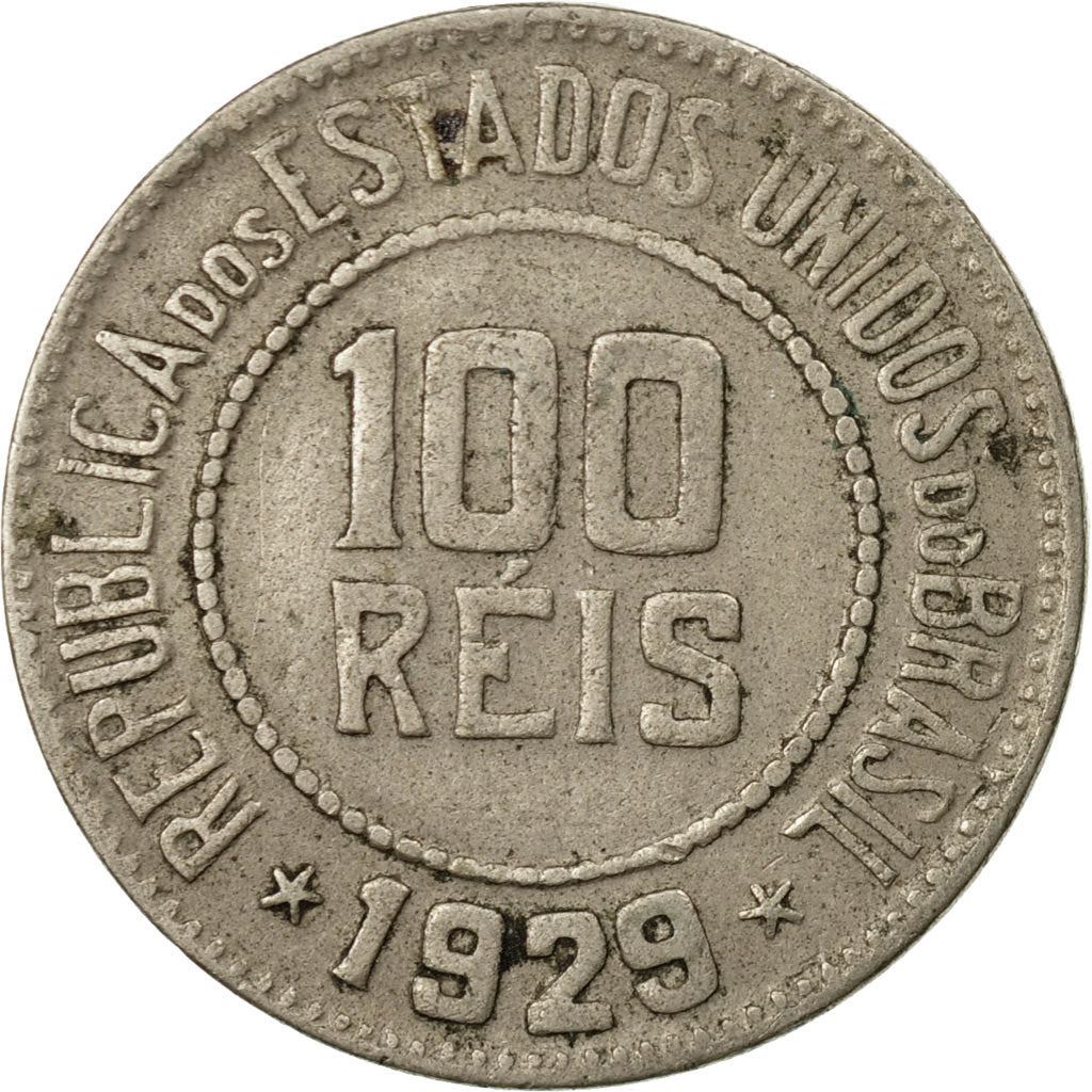 Brasil | Moeda de 100 Réis | Estrelas | Km:518 | 1918 - 1935