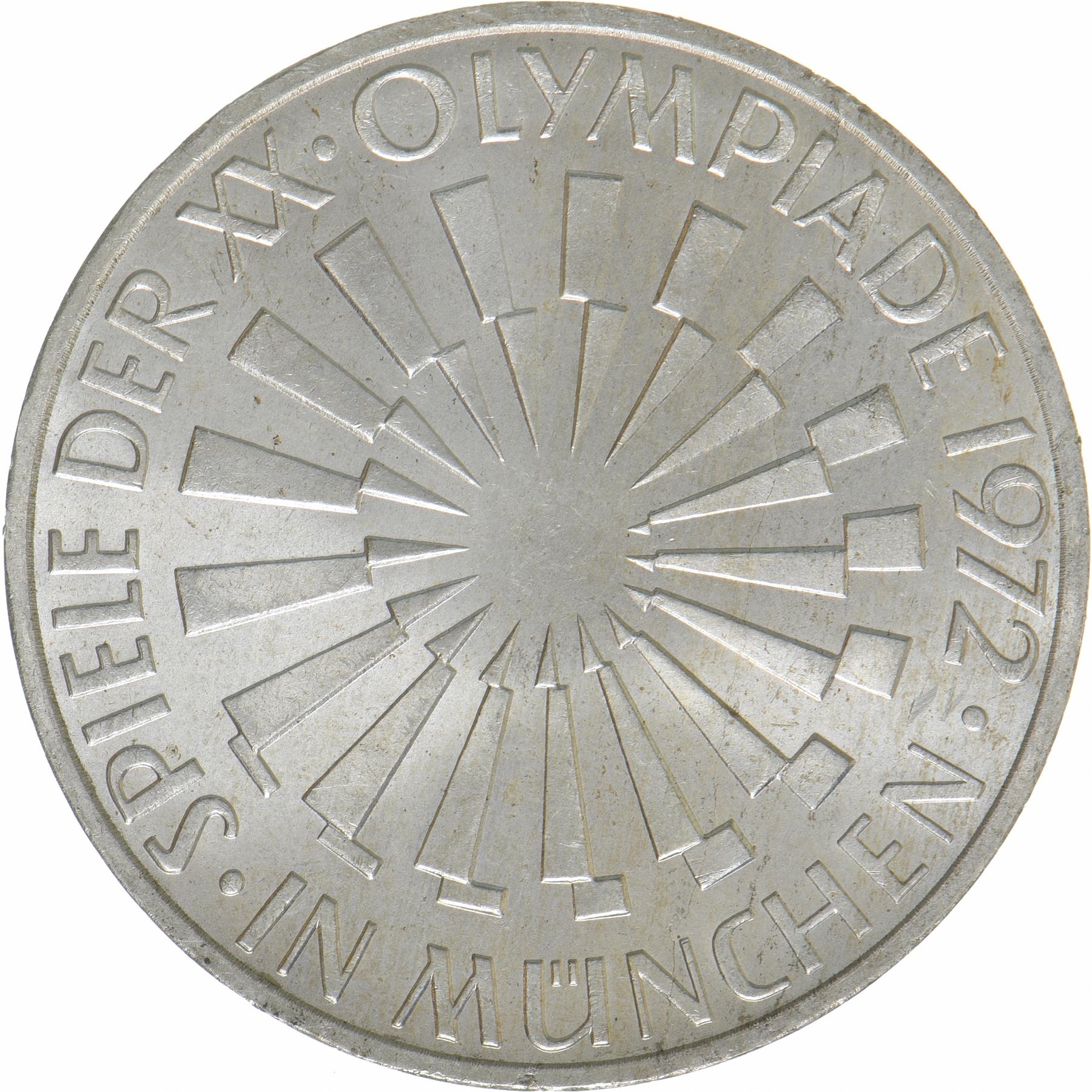 Federal Republic of Germany | 10 Deutsche Mark Coin | Olympic Games | KM:134 | 1972