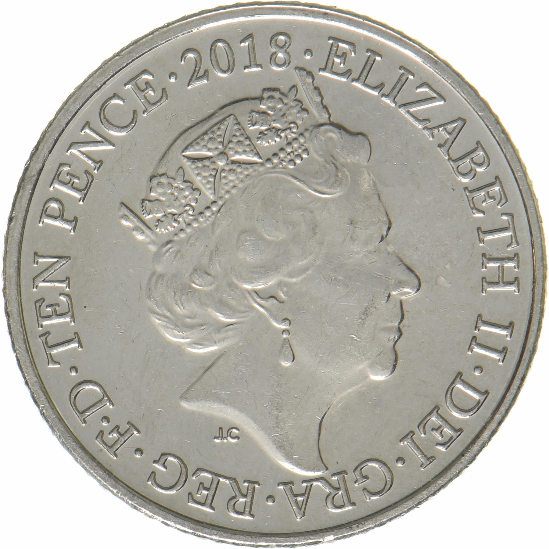 United Kingdom | 10 Pence Coin | Double Decker Bus | KM:1529 | 2018 - 2019