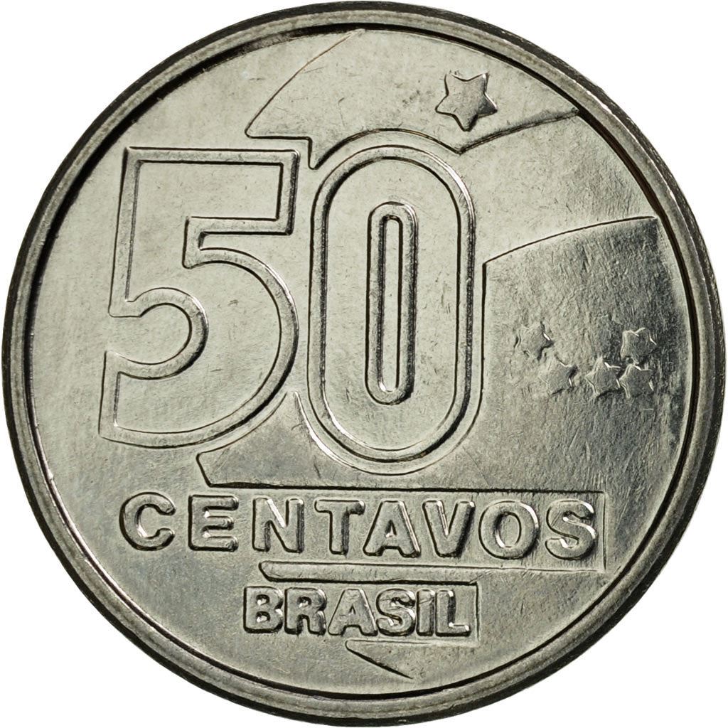 Brazil | 50 Centavos Coin | Weaving | Km:614 | 1989 - 1990
