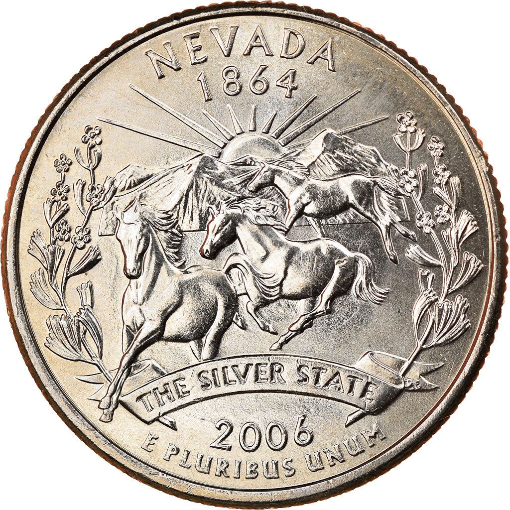 United States | 1/4 Dollar Coin | Nevada | Km:382 | 2006