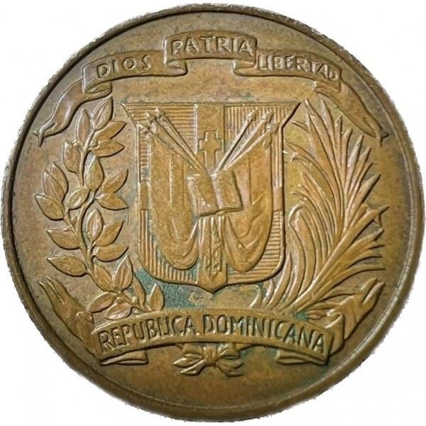 Dominican Republic 1 Centavo Coin | Liberty | KM31 | 1968 - 1975