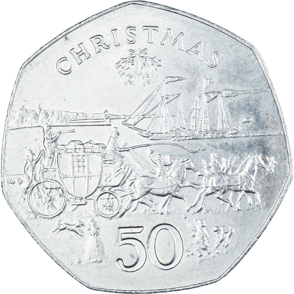 Isle of Man | 50 Pence Coin | Christmas 1980 | KM:71 | 1980