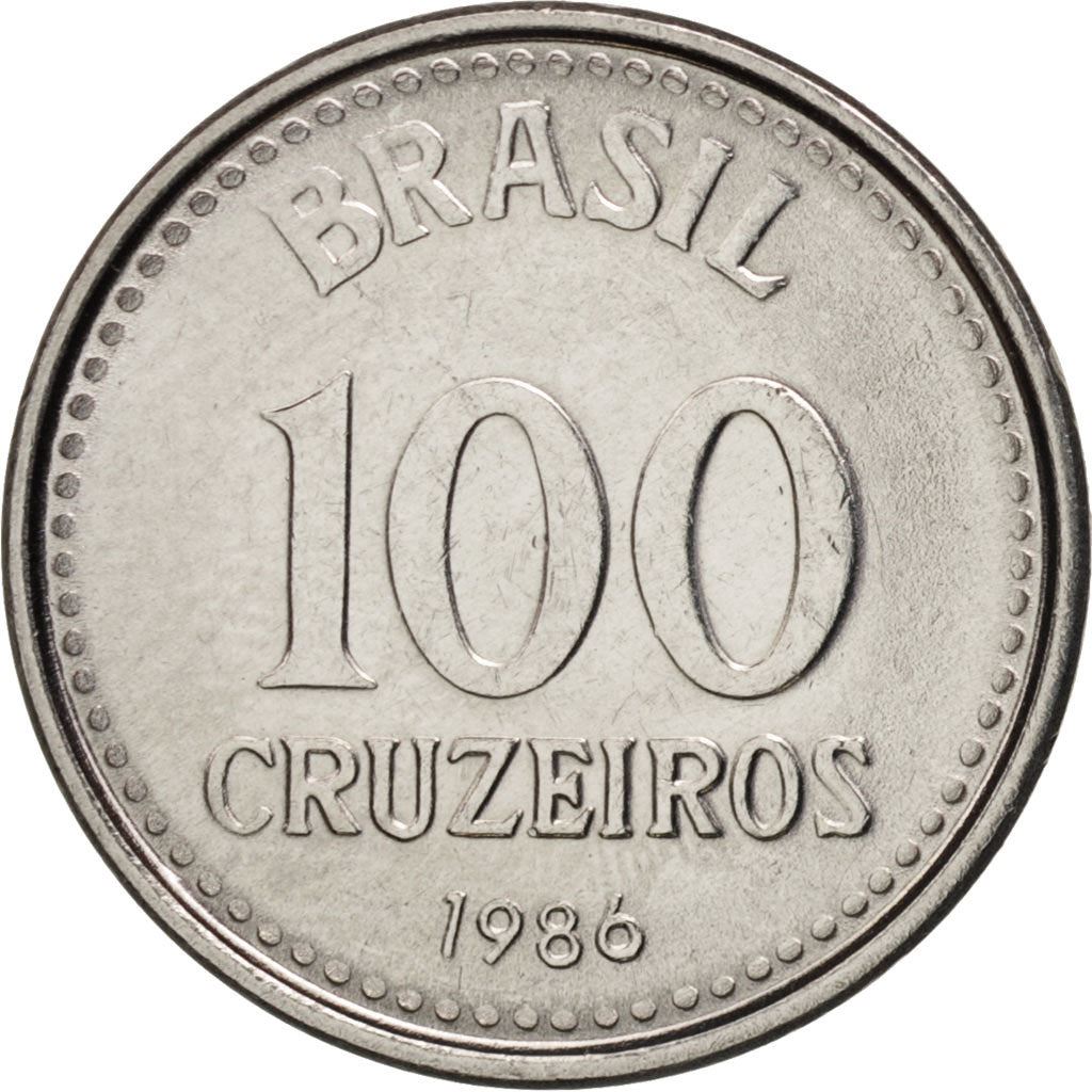 Brazil | 100 Cruzeiros Coin | Star | Km:595 | 1985 - 1986