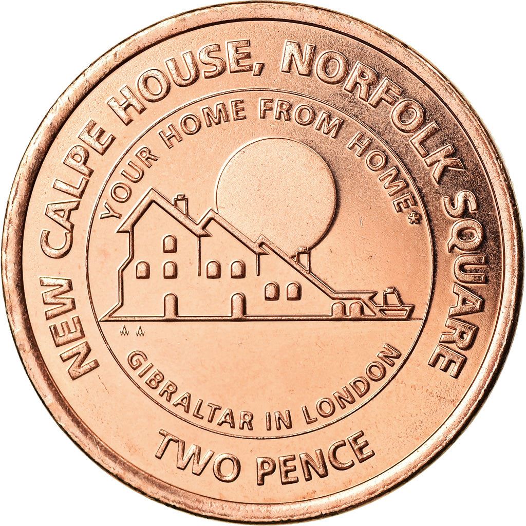Gibraltar | 2 Pence Coin | Calpe House | Km:1619 | 2018