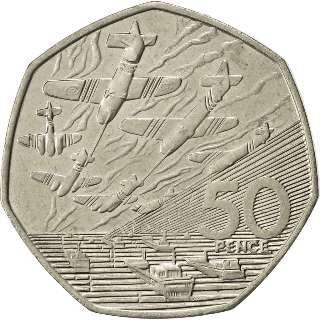 United Kingdom | 50 Pence Coin | D-Day | Km:966 | 1994