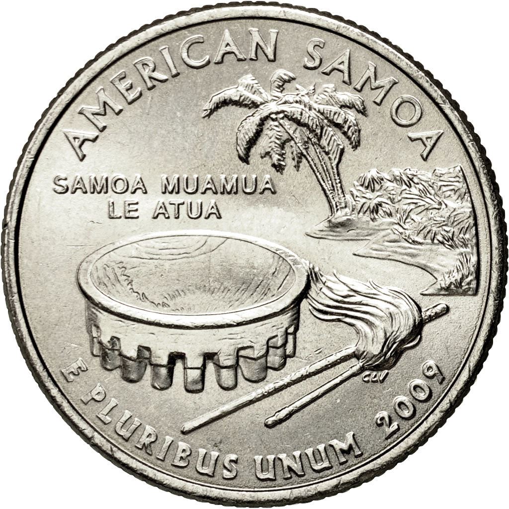 United States | 1/4 Dollar Coin | American Samoa | Km:448 | 2009