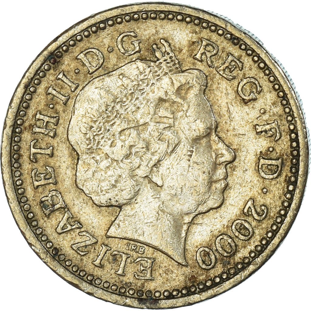 United Kingdom | 1 Pound Coin | Welsh Dragon | Km:1005 | 2000