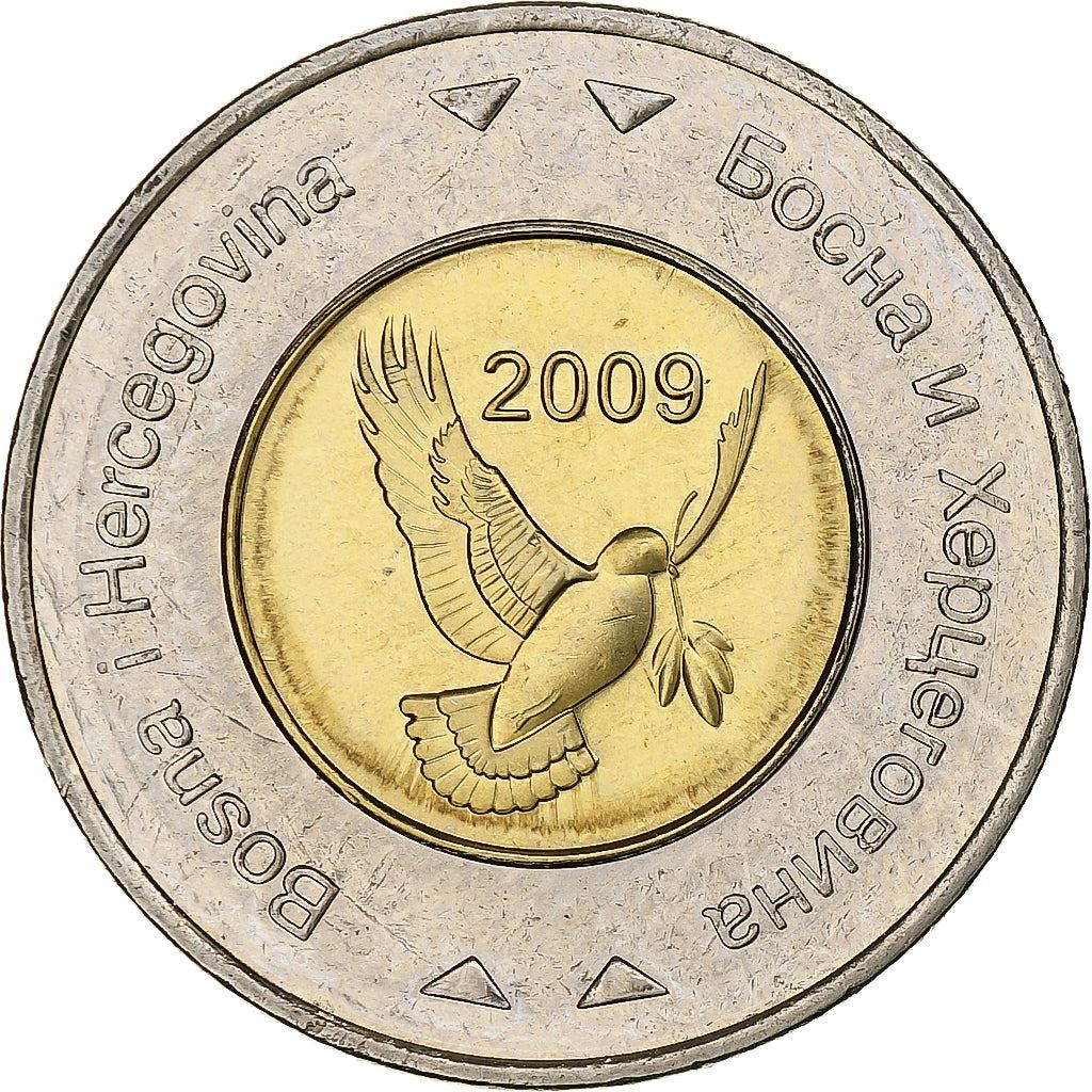 Bosnia and Herzegovina | 5 Konvertibilnih Maraka Coin | Dove of Peace | Km:120 | 2005 - 2022