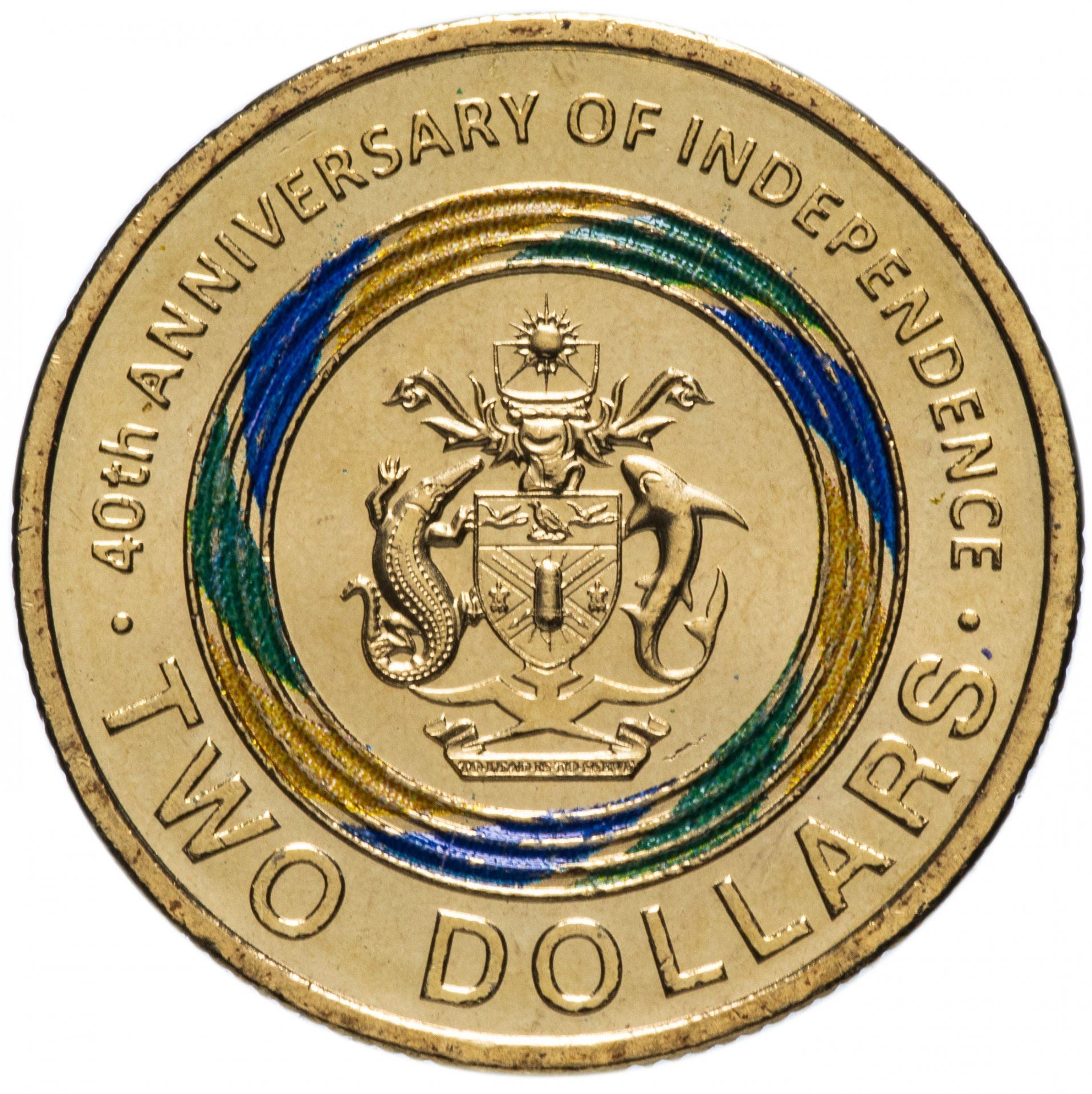 Îles Salomon | Pièce de 2 dollars | Indépendance | Bronze d’aluminium | KM : 797 | 2018