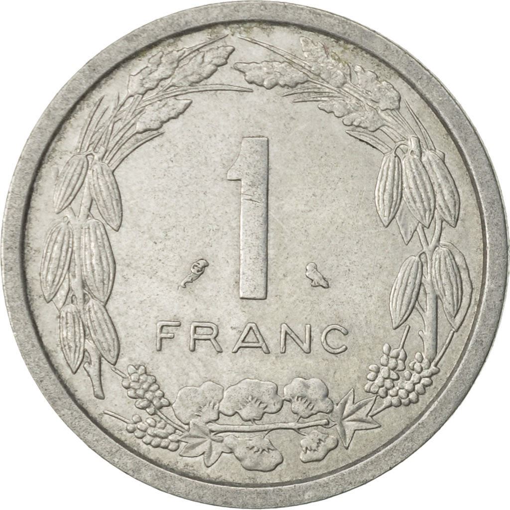 Central African States | 1 Franc Cfa Coin | Antelope | Crops | Km:6 | 1969 - 1971