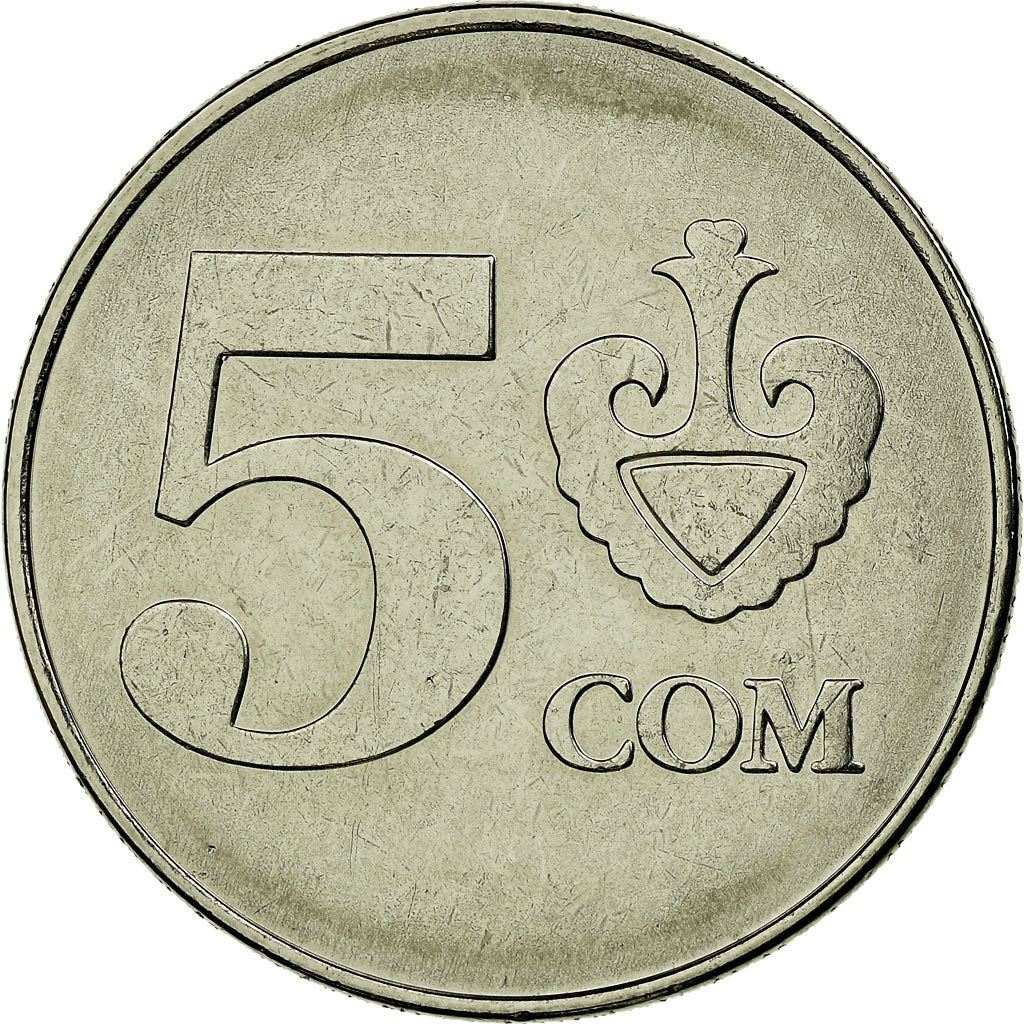 Kyrgyzstan 5 Som Coin | Falcon | Kookor | KM16 | 2008
