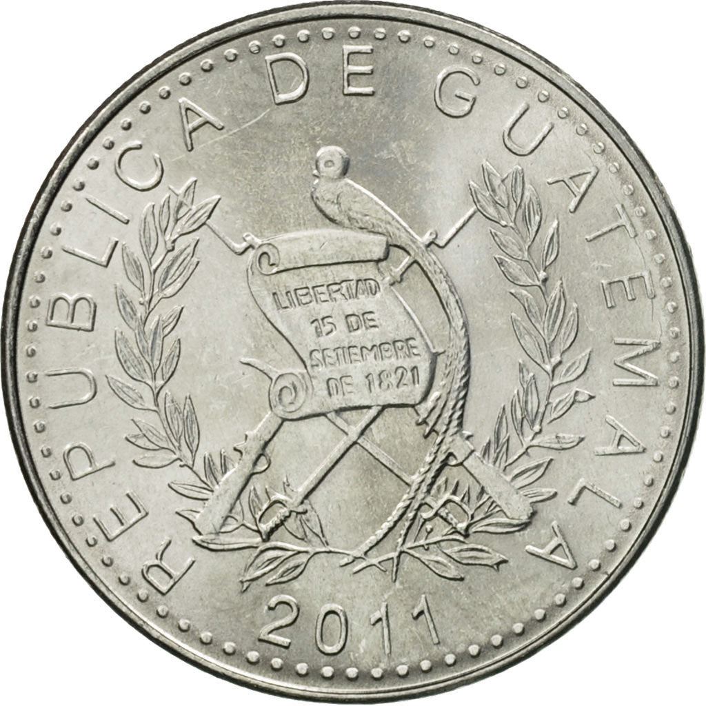 Guatemala | 10 Centavos Coin | Mayan Pillar | Km:277.6A | 2009 - 2022