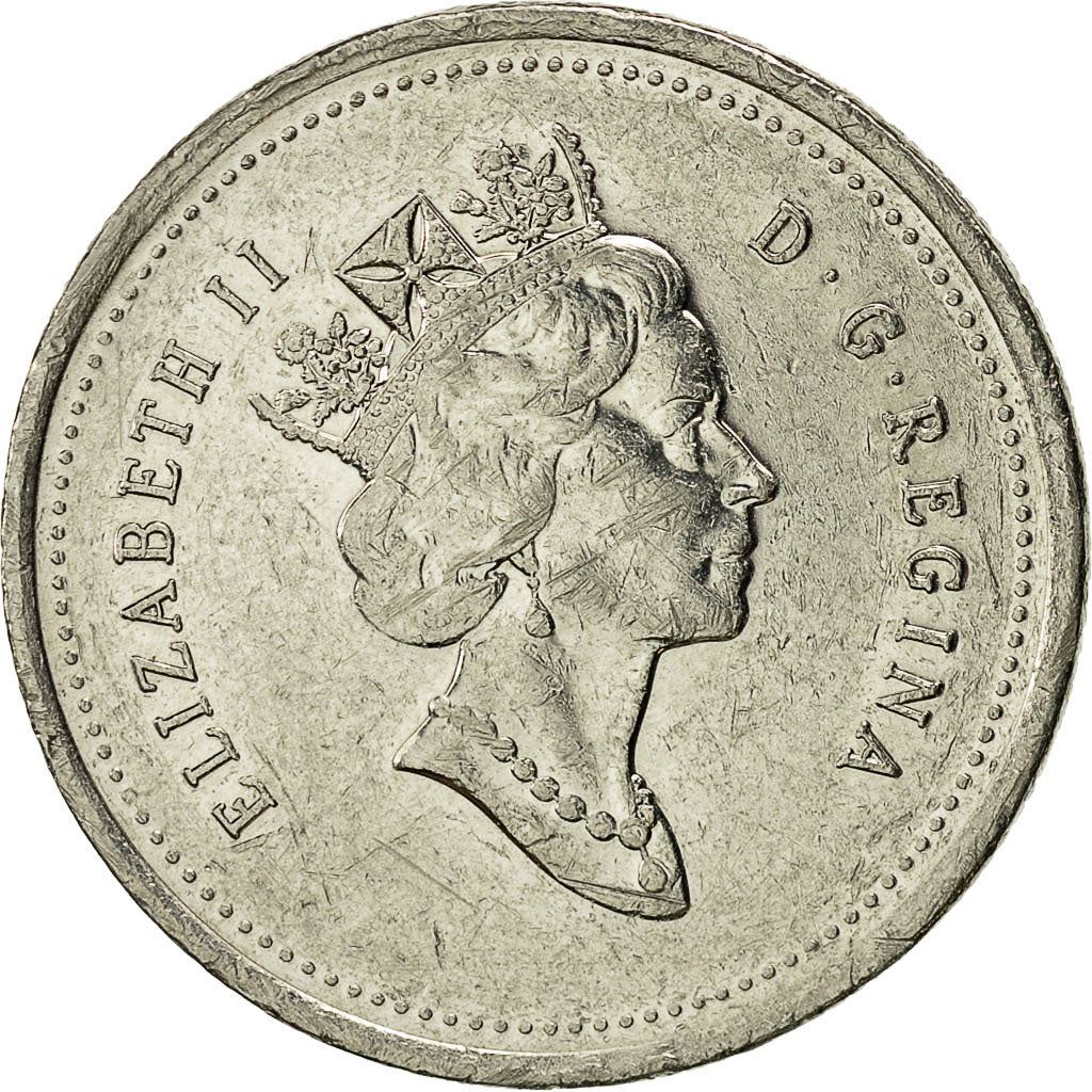 Canada | 25 Cents Coin | Nickel | 3rd portrait | KM:184 | 1990-2001